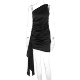 Robe sac à bandoulière simple avec ruban fin pour femme